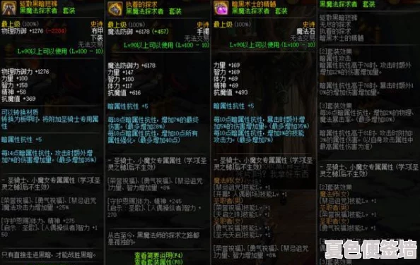 DNF中，哪些角色能完美驾驭幽魂套装，打造极致暗属性输出？